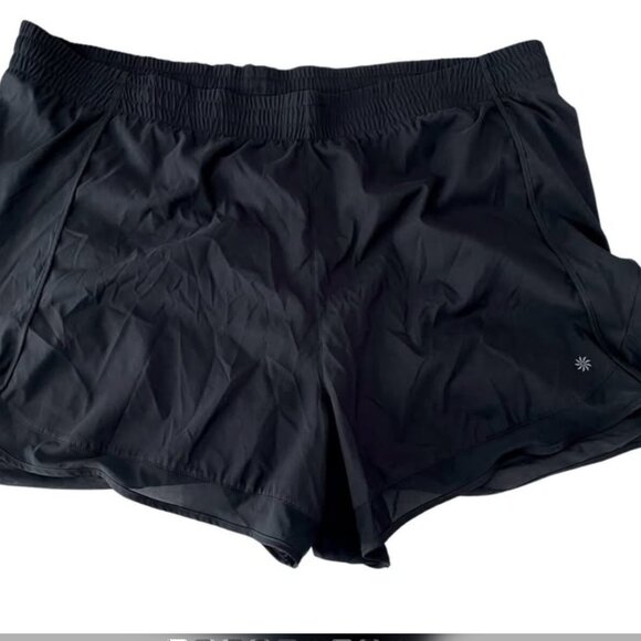 Athleta NEW Mesh Racer Run Short in Black 4" Inseam Women's Plus size 3x - Picture 2 of 9